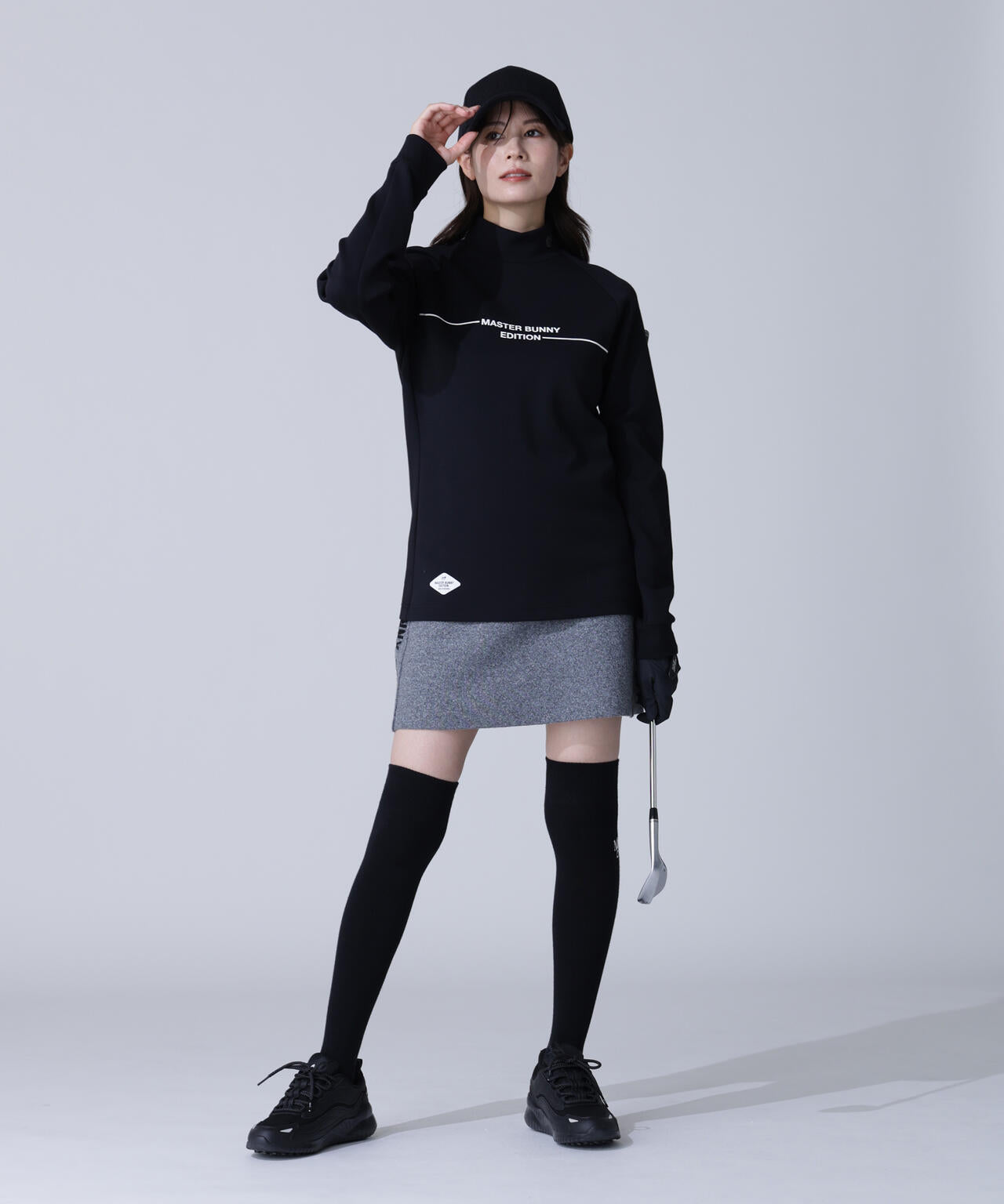 Wジャガードニットスカート