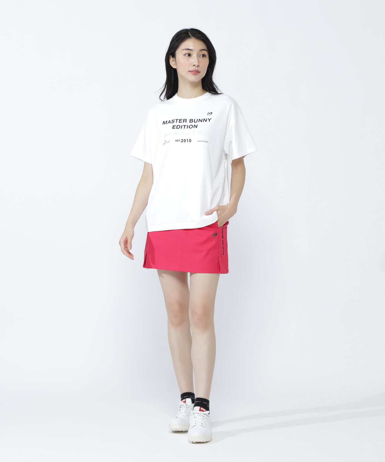 シワストレッチ撥水スカート