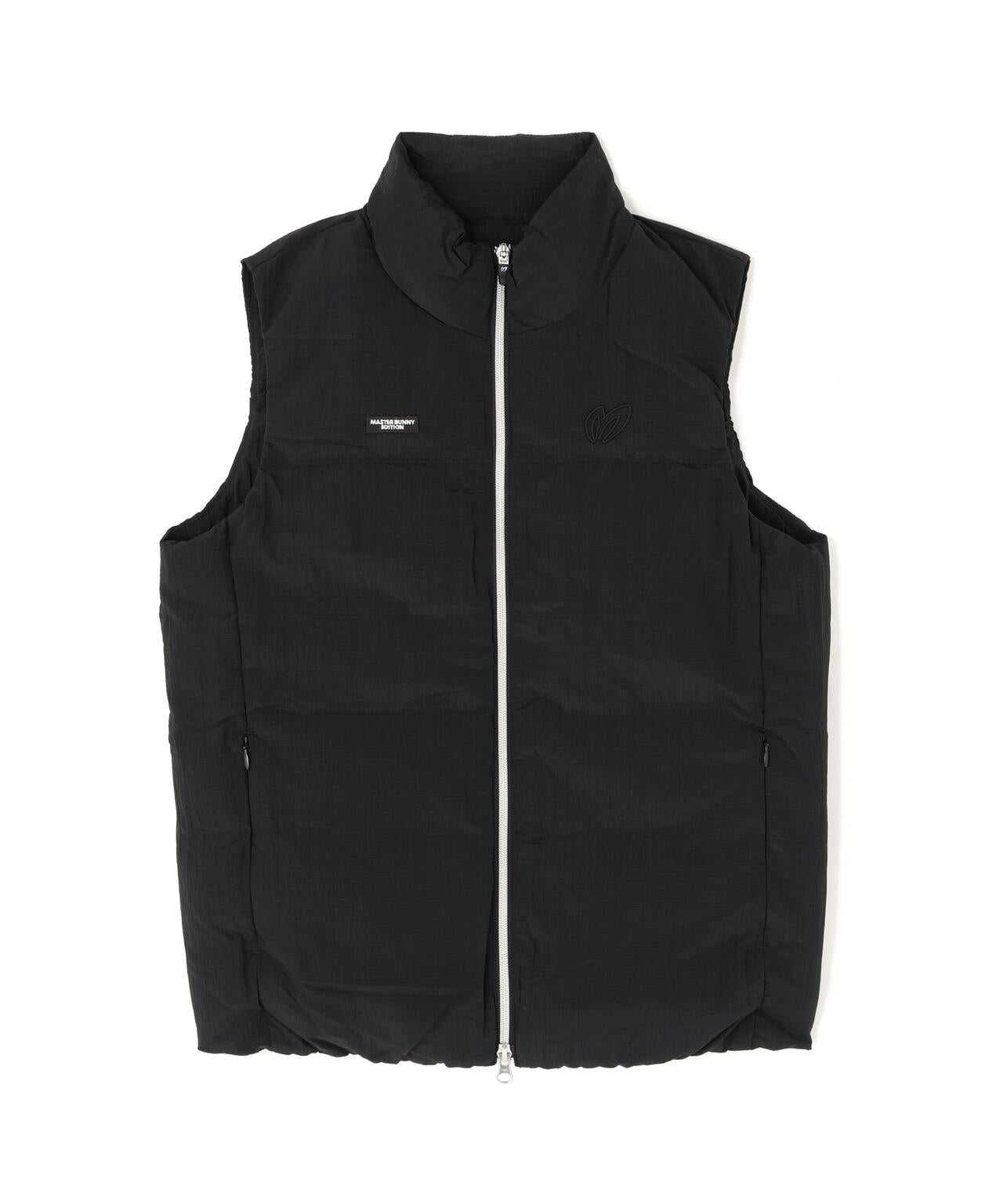ナイロンリップ中綿フルジップベスト
