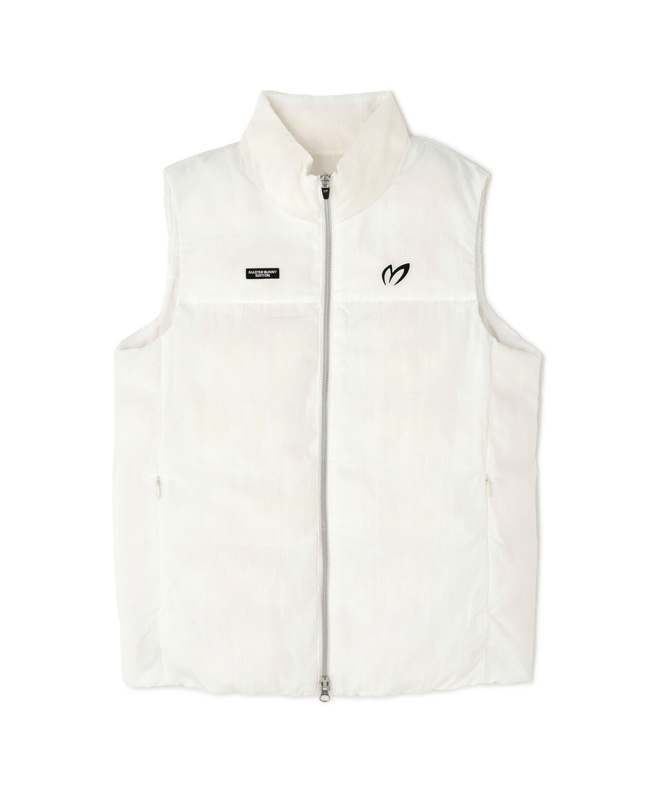 ナイロンリップ中綿フルジップベスト