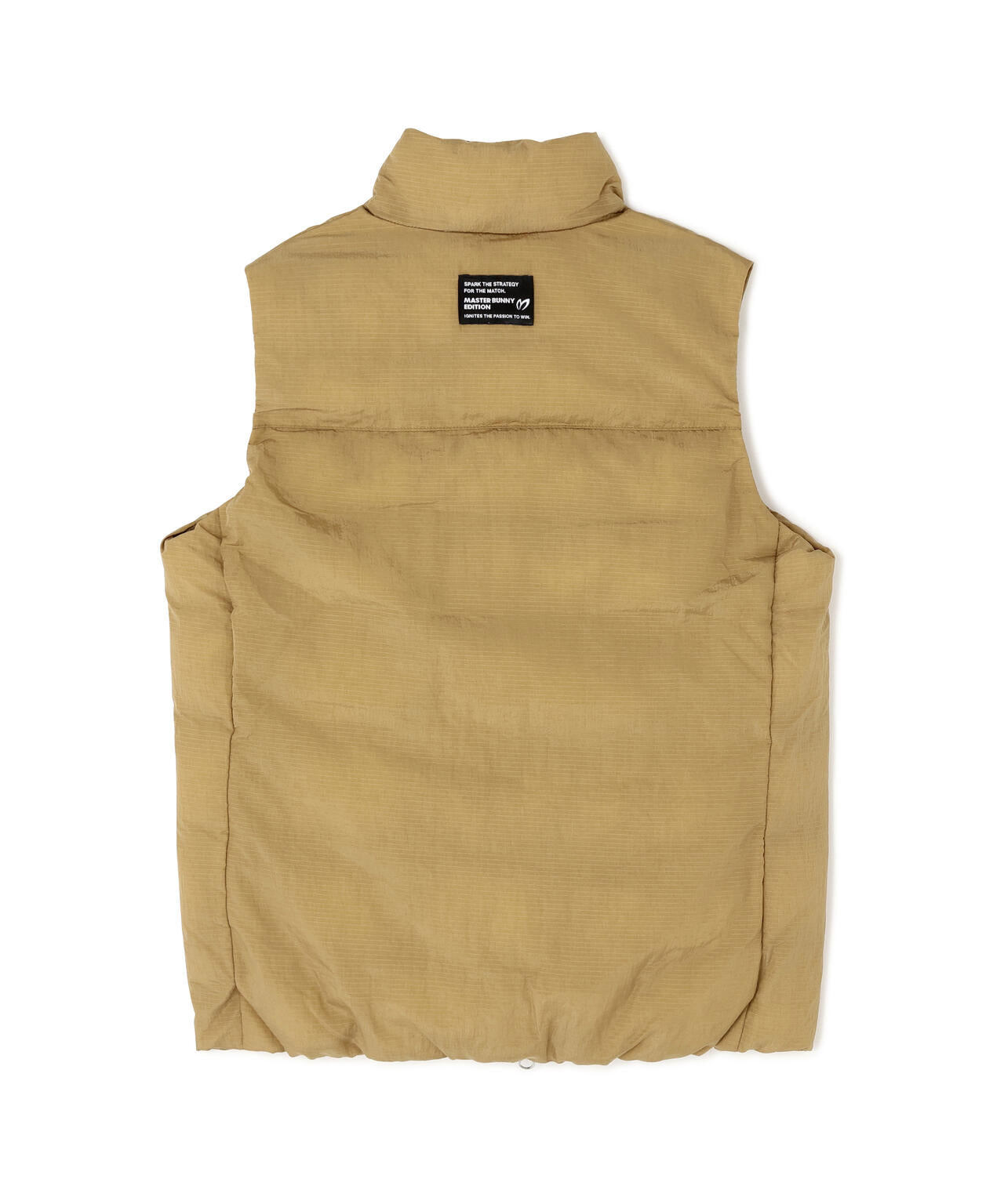 ナイロンリップ中綿フルジップベスト