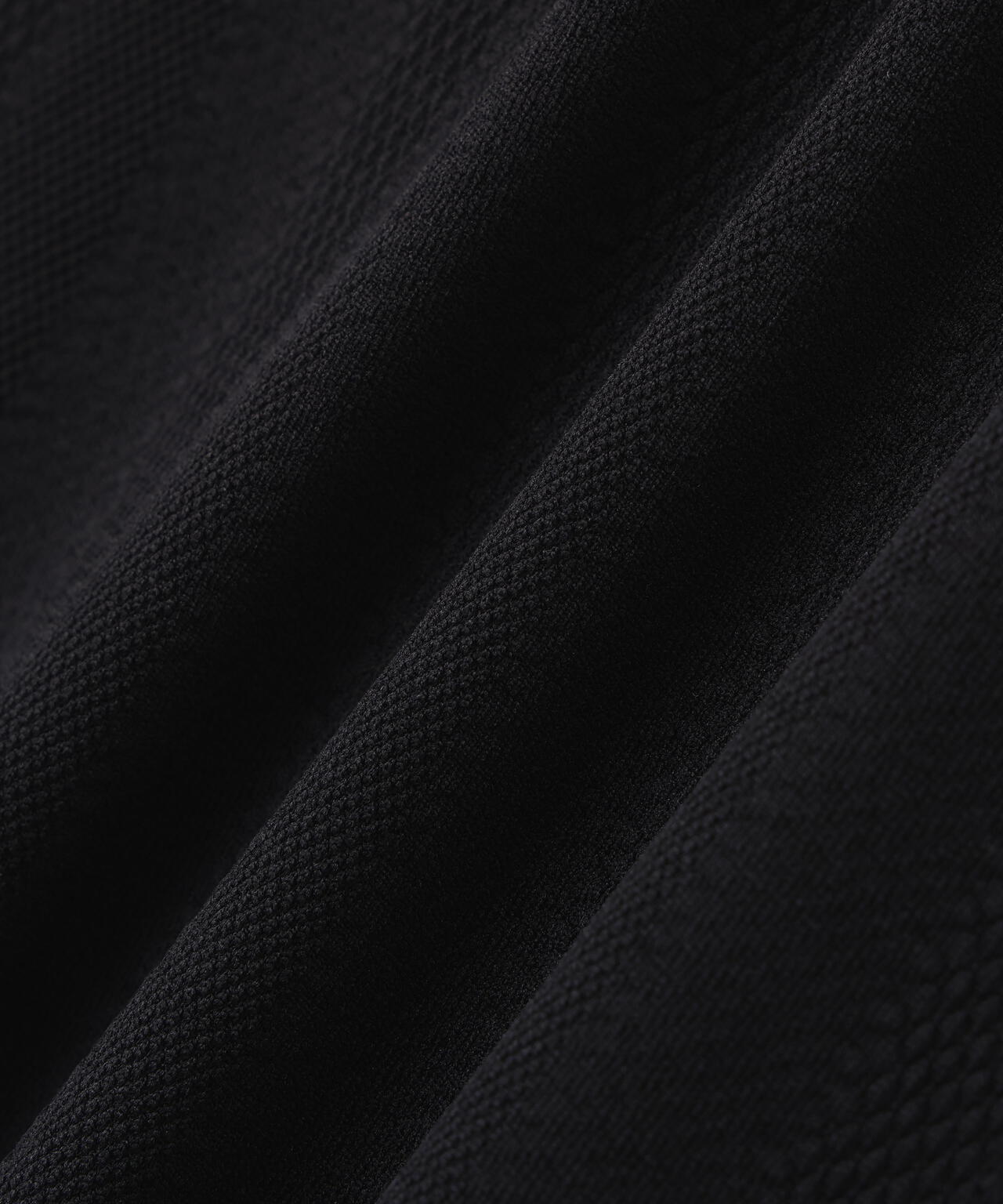 エコペットストレッチタックジャガードフレンチスリーブポロシャツ