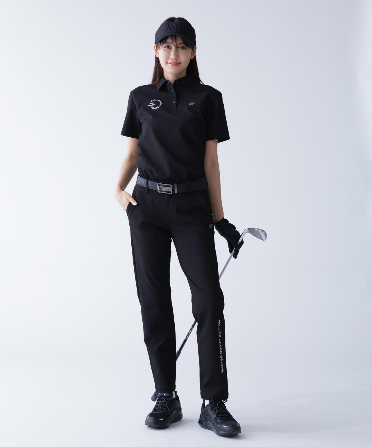 ストライプサッカー4WAYストレッチ半袖ポロシャツ