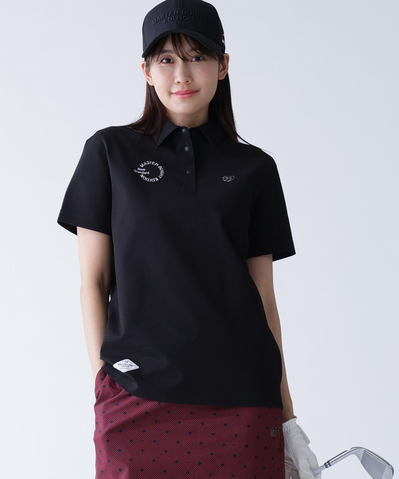 ストライプサッカー4WAYストレッチ半袖ポロシャツ