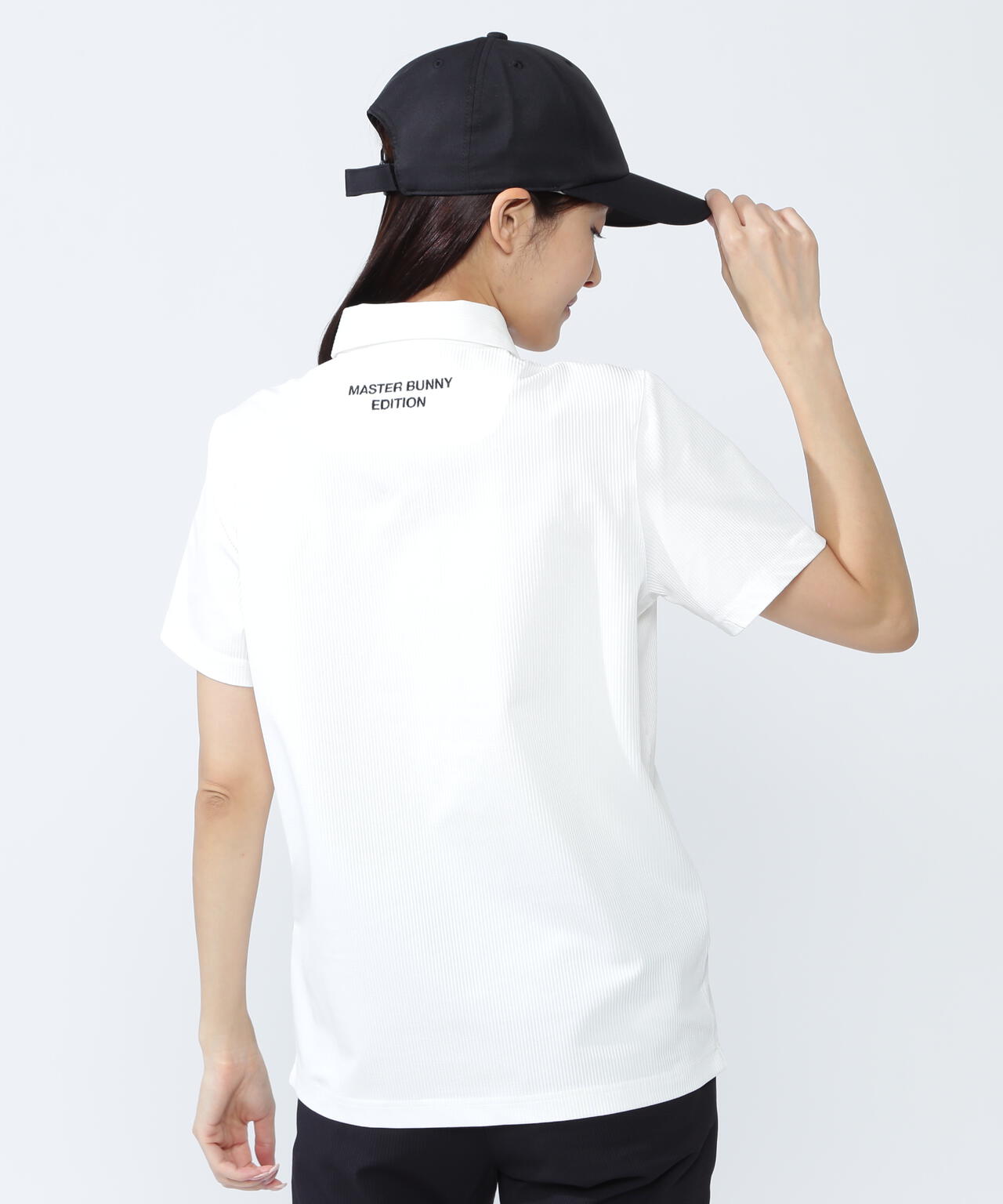 ストライプサッカー4WAYストレッチ半袖ポロシャツ