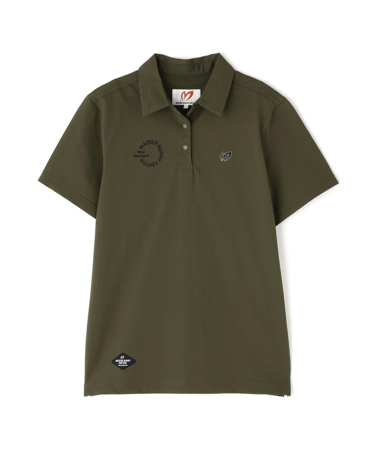 ストライプサッカー4WAYストレッチ半袖ポロシャツ