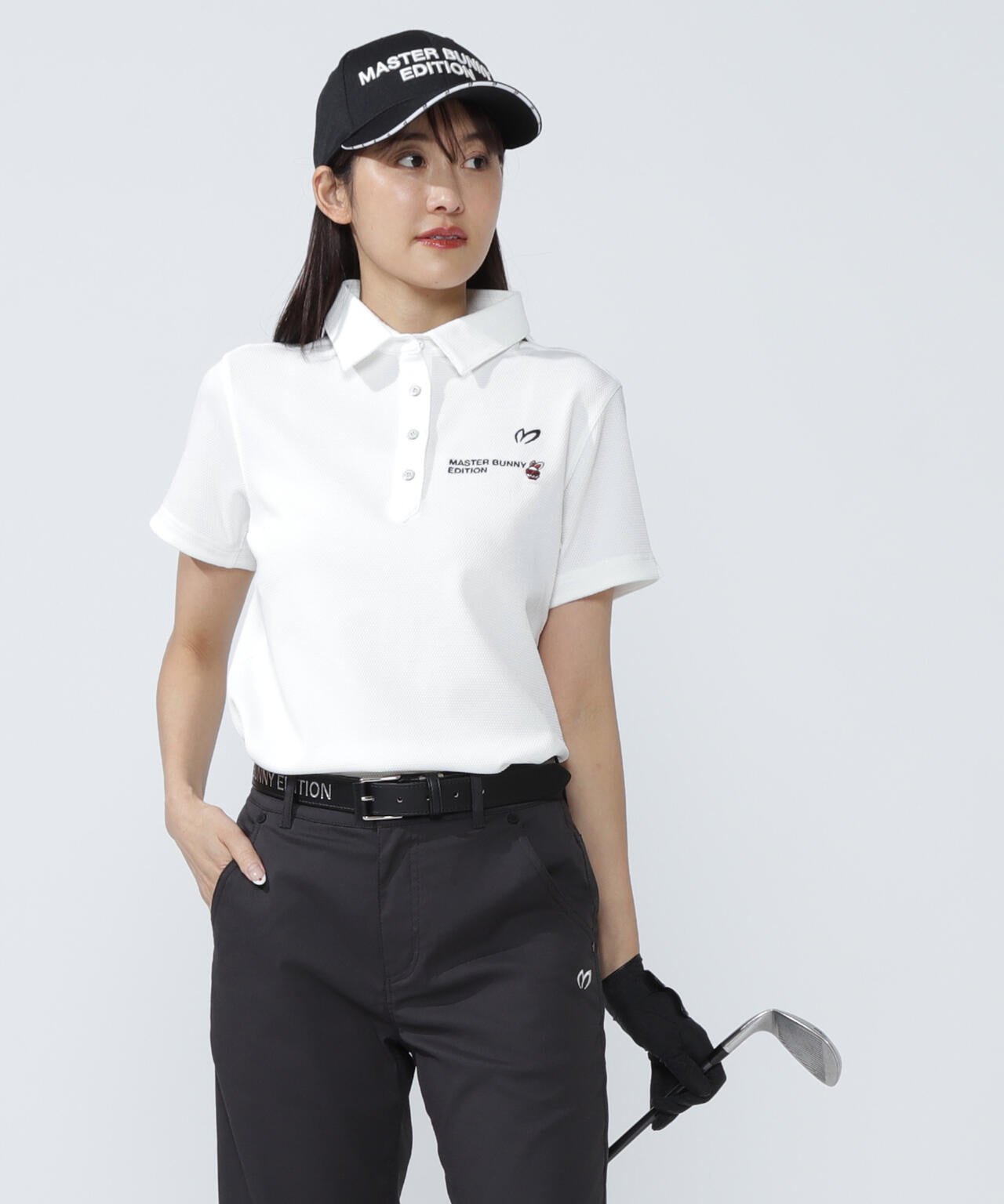 【SWAGGY BUNNY】ポップコーンハニカム半袖ポロシャツ