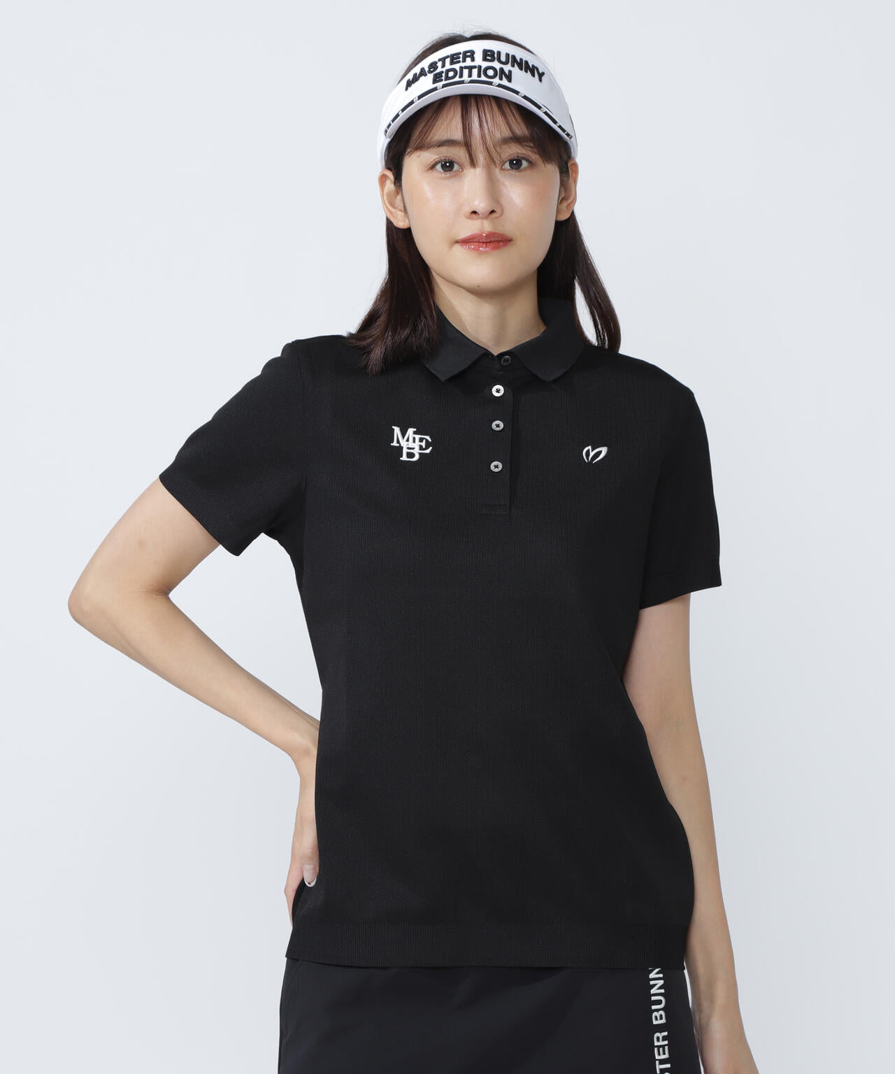 ハニカムリブスタート半袖ポロシャツ