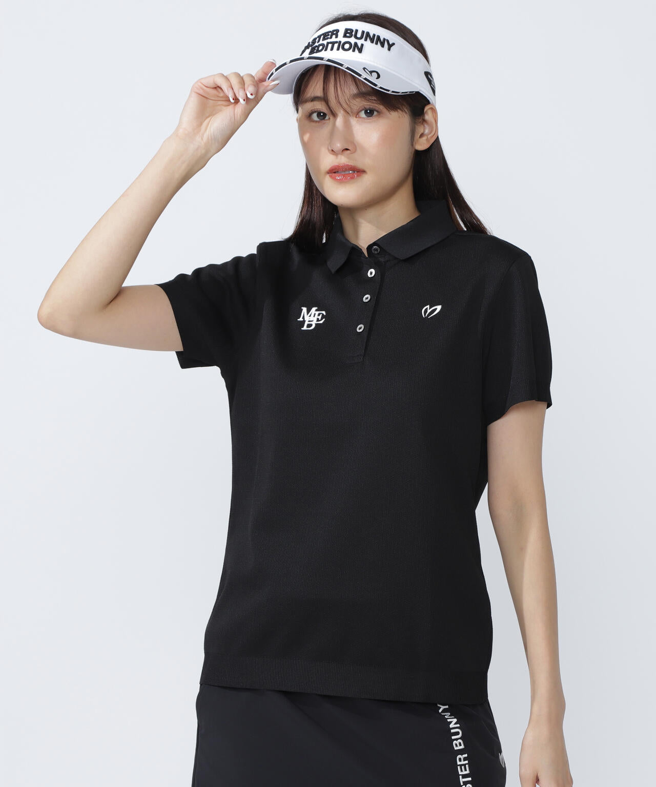 ハニカムリブスタート半袖ポロシャツ