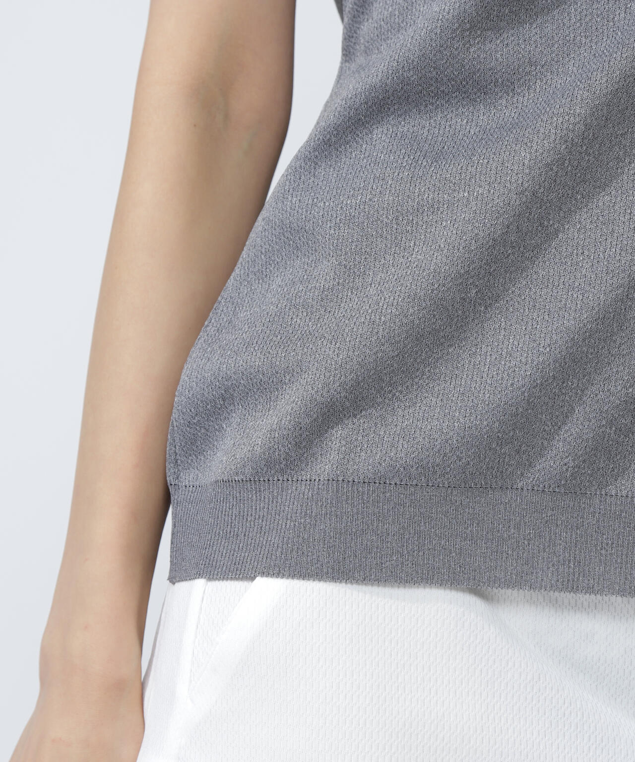 ハニカムリブスタート半袖ポロシャツ