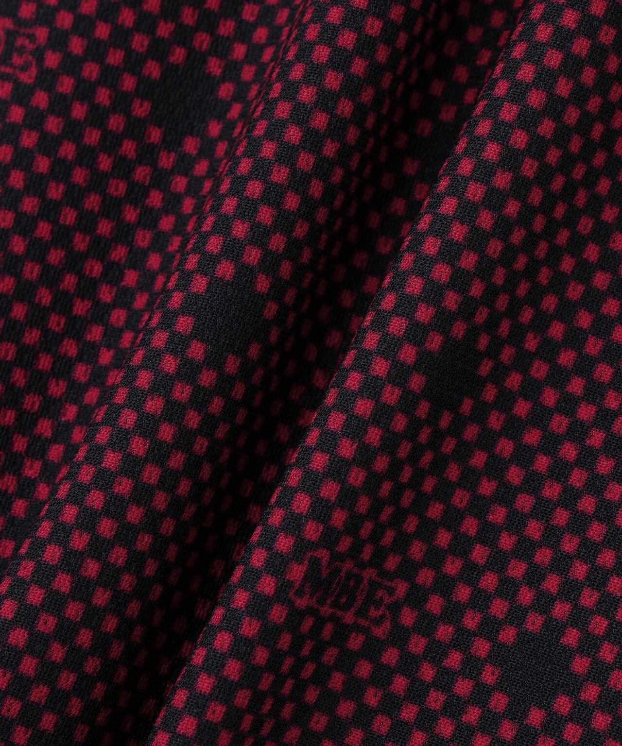 メッシュトリコットプリント半袖ポロシャツ