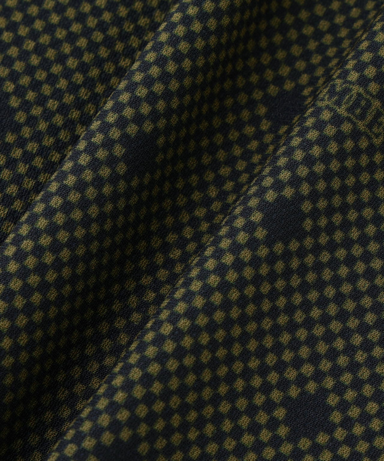 メッシュトリコットプリント半袖ポロシャツ