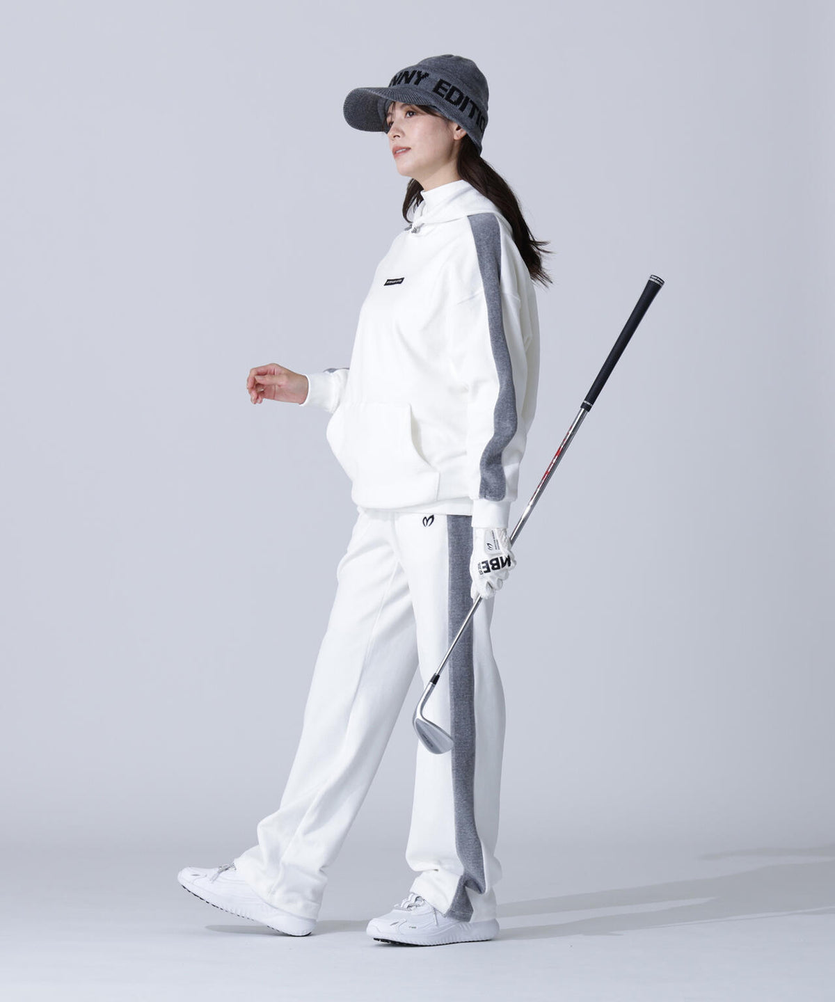 【岩井ツインズコラボカラーあり】ベロアフーディプルオーバー