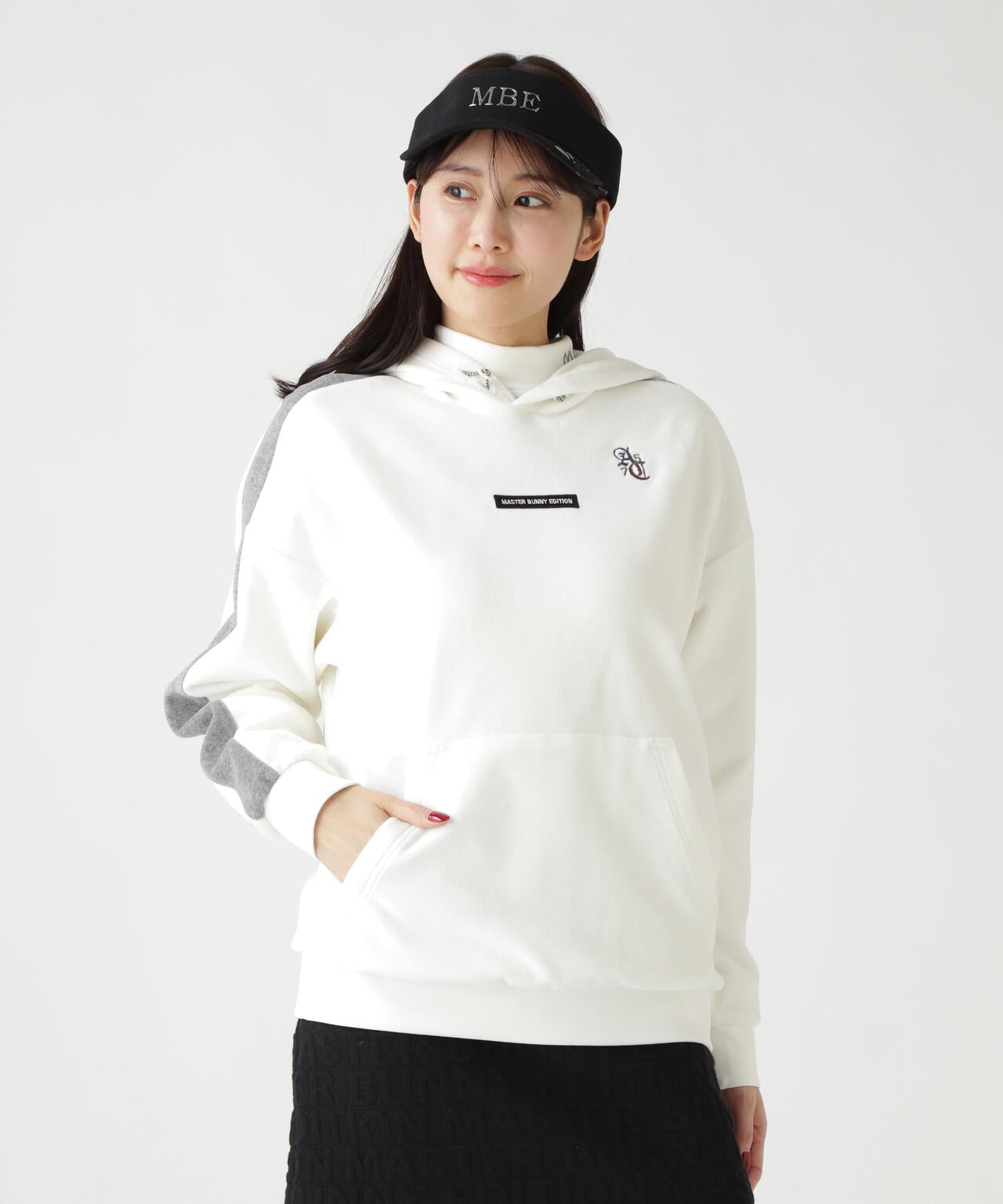 【岩井ツインズコラボカラーあり】ベロアフーディプルオーバー