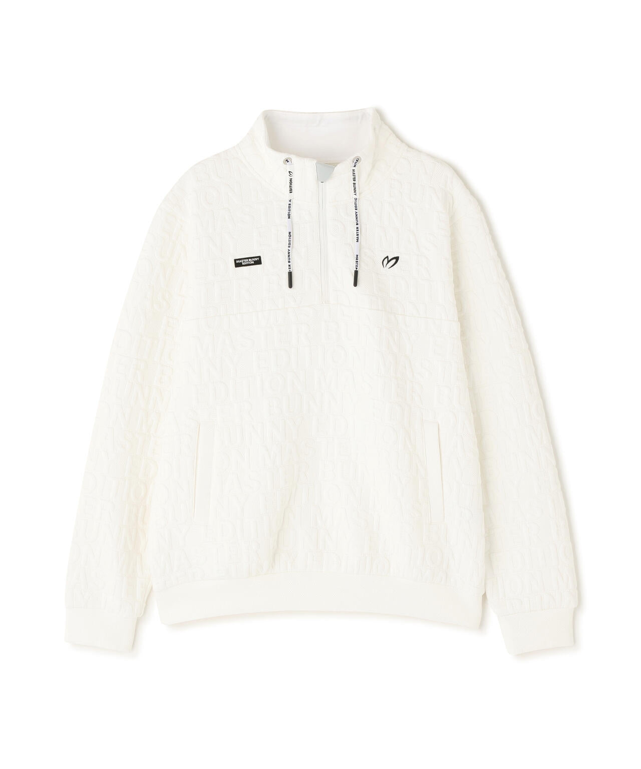 ロゴキルトジャガードハーフジップアップ