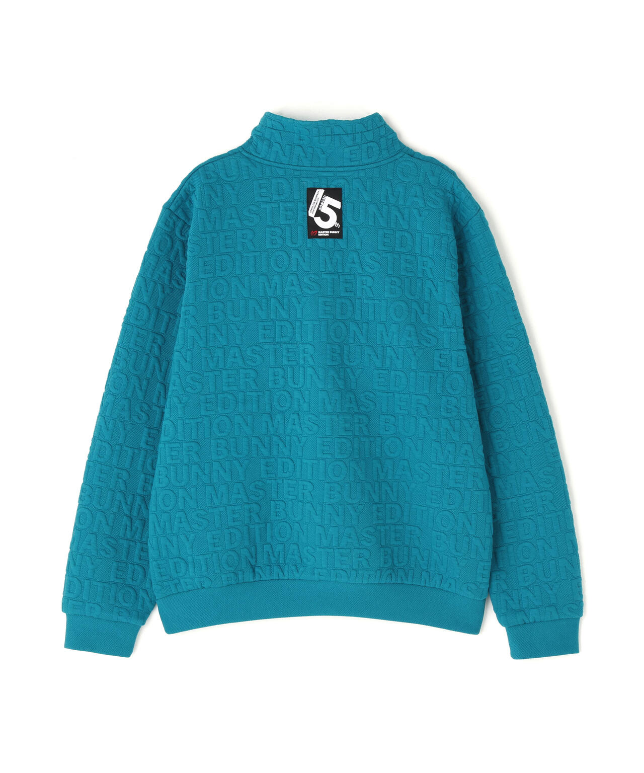 ロゴキルトジャガードハーフジップアップ