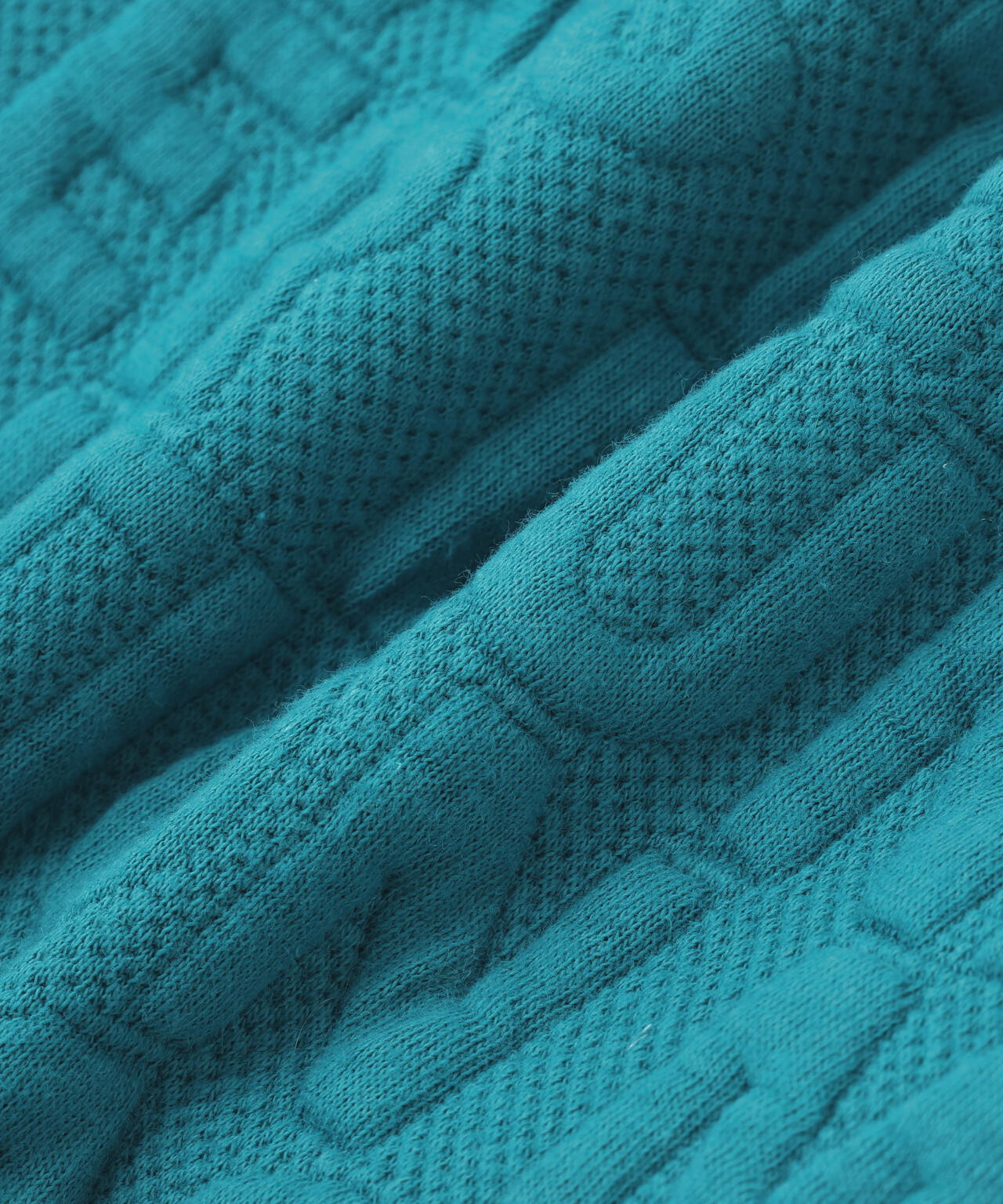 ロゴキルトジャガードハーフジップアップ