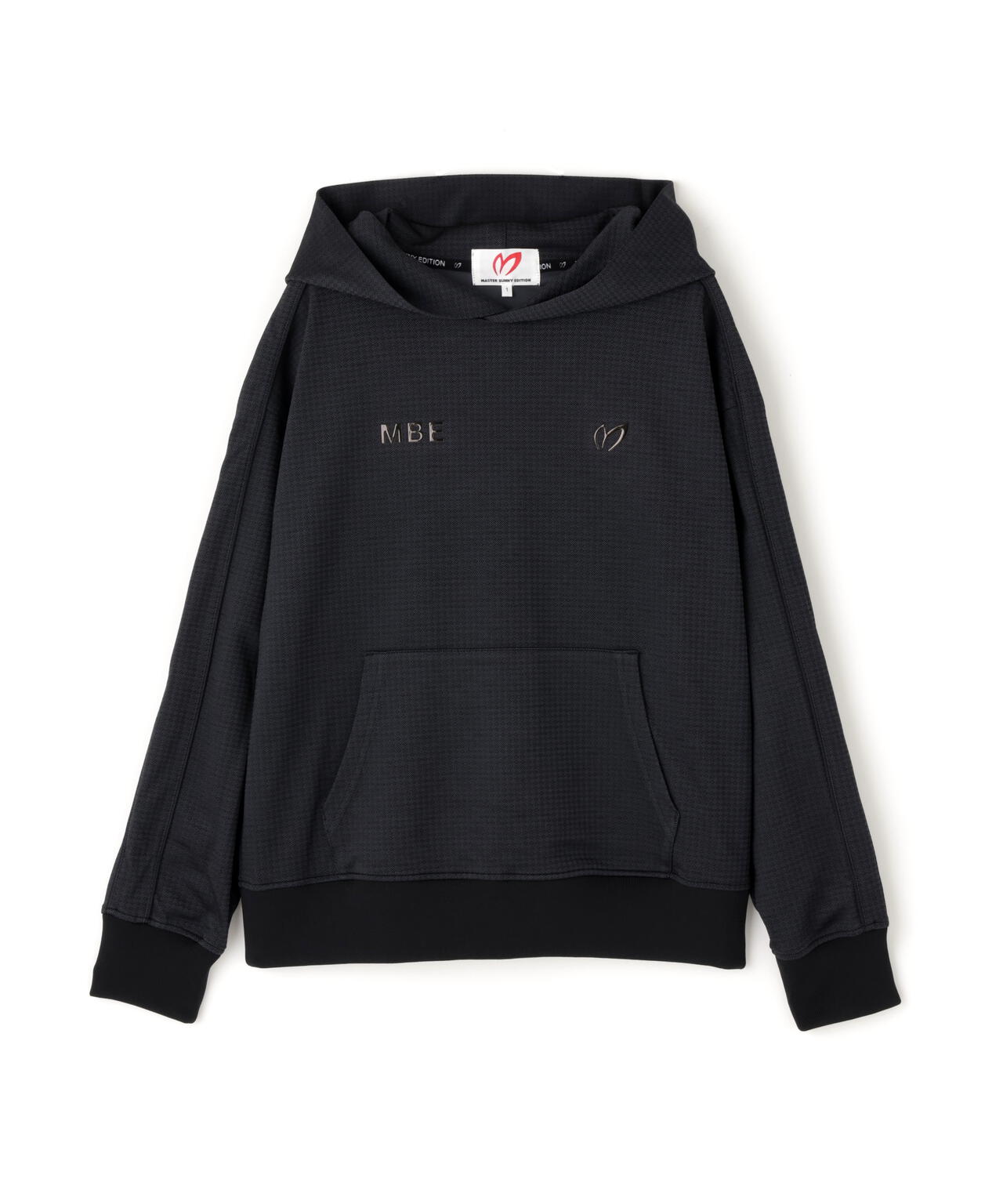 幾何学柄ジャガード フーディプルオーバー