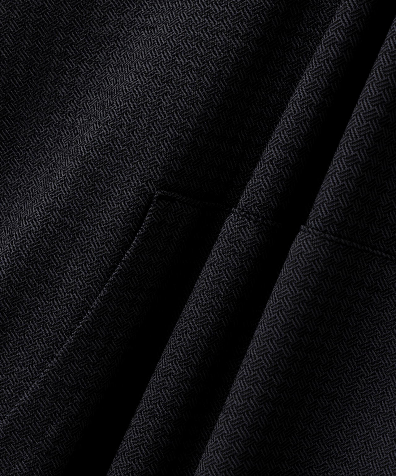 幾何学柄ジャガード フーディプルオーバー