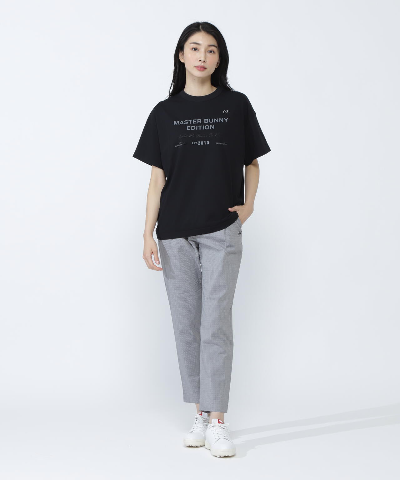 E.EARTHストレッチジャージ半袖Tシャツ