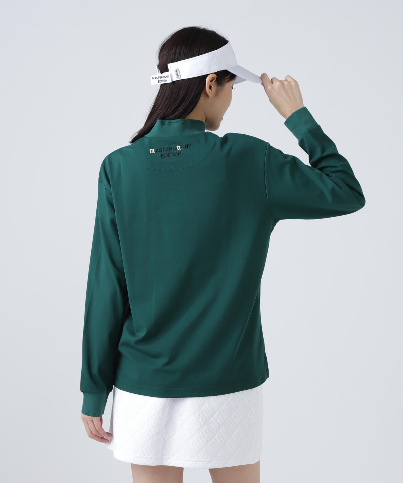 【上田桃子プロコラボカラーあり】Shine Ry/Nyストレッチポンチ長袖ハイネックカットソー