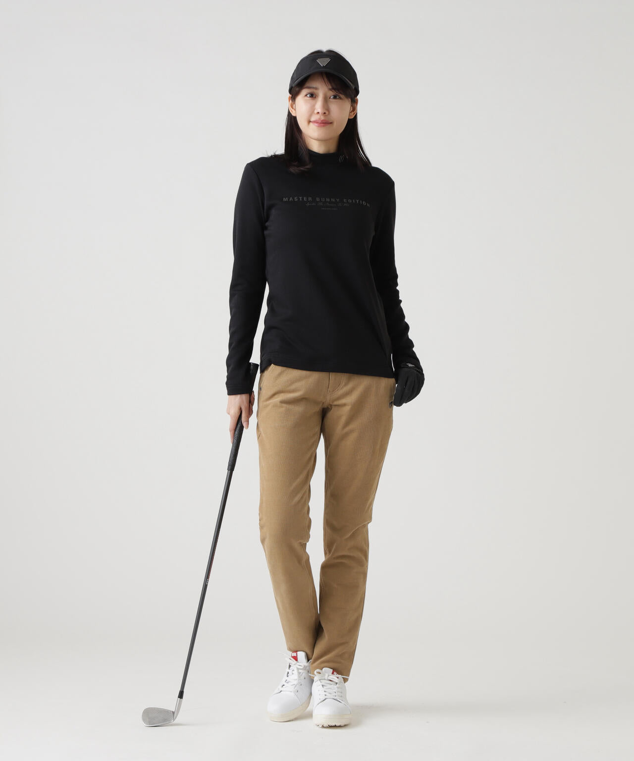 【岩井ツインズコラボカラーあり】スーパーストレッチ裏起毛長袖ハイネックカットソー