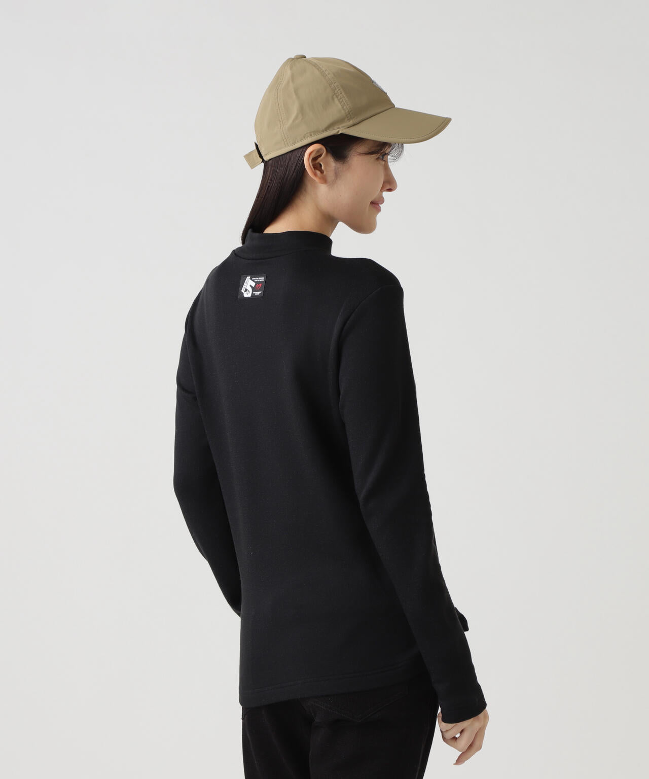 【岩井ツインズコラボカラーあり】スーパーストレッチ裏起毛長袖ハイネックカットソー