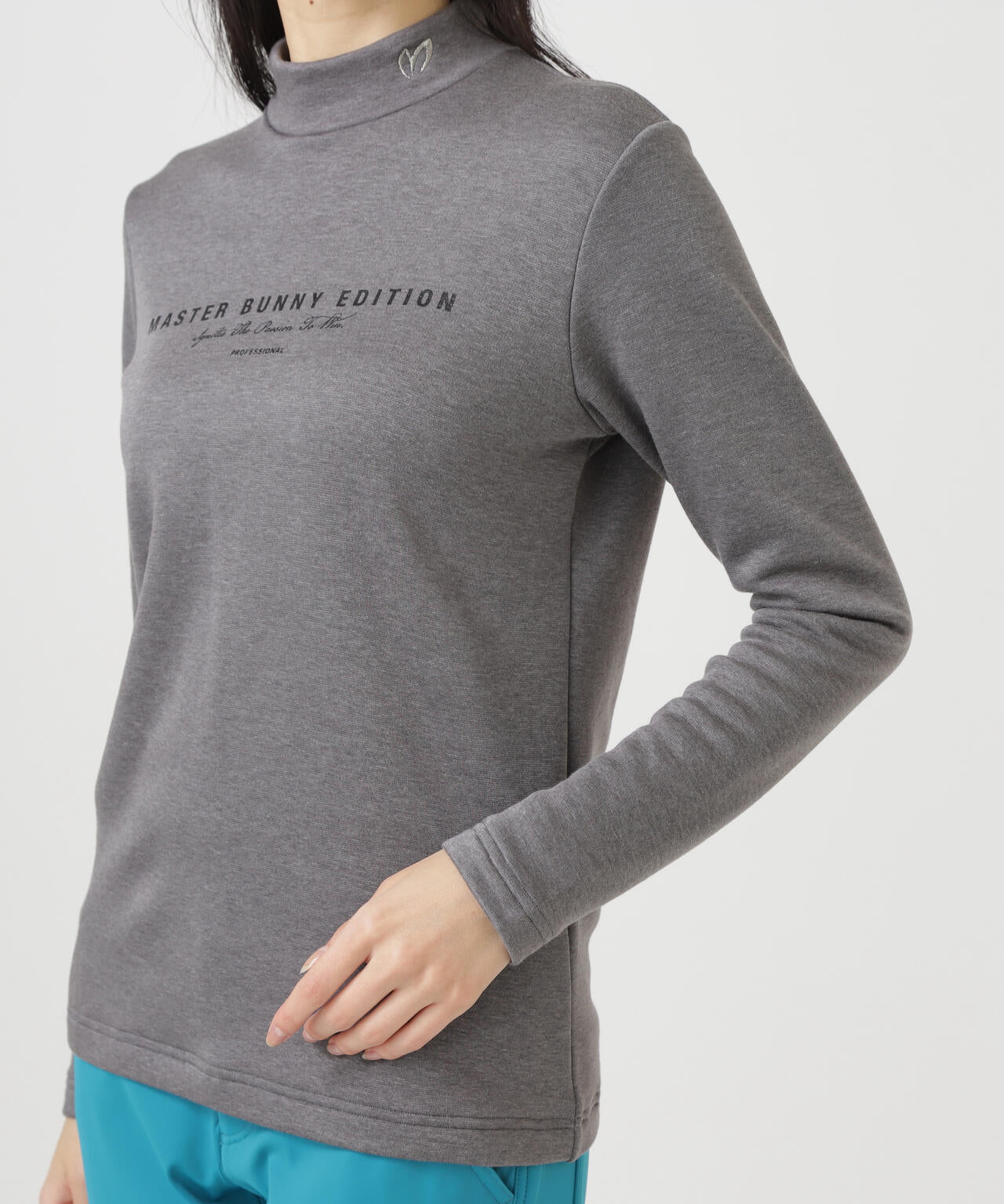 【岩井ツインズコラボカラーあり】スーパーストレッチ裏起毛長袖ハイネックカットソー