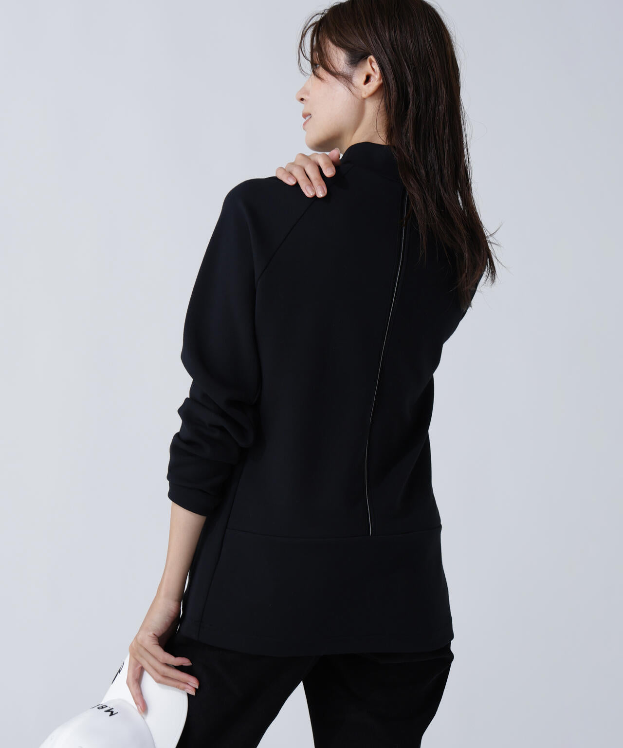 T/Rダンボール長袖ハイネックカットソー