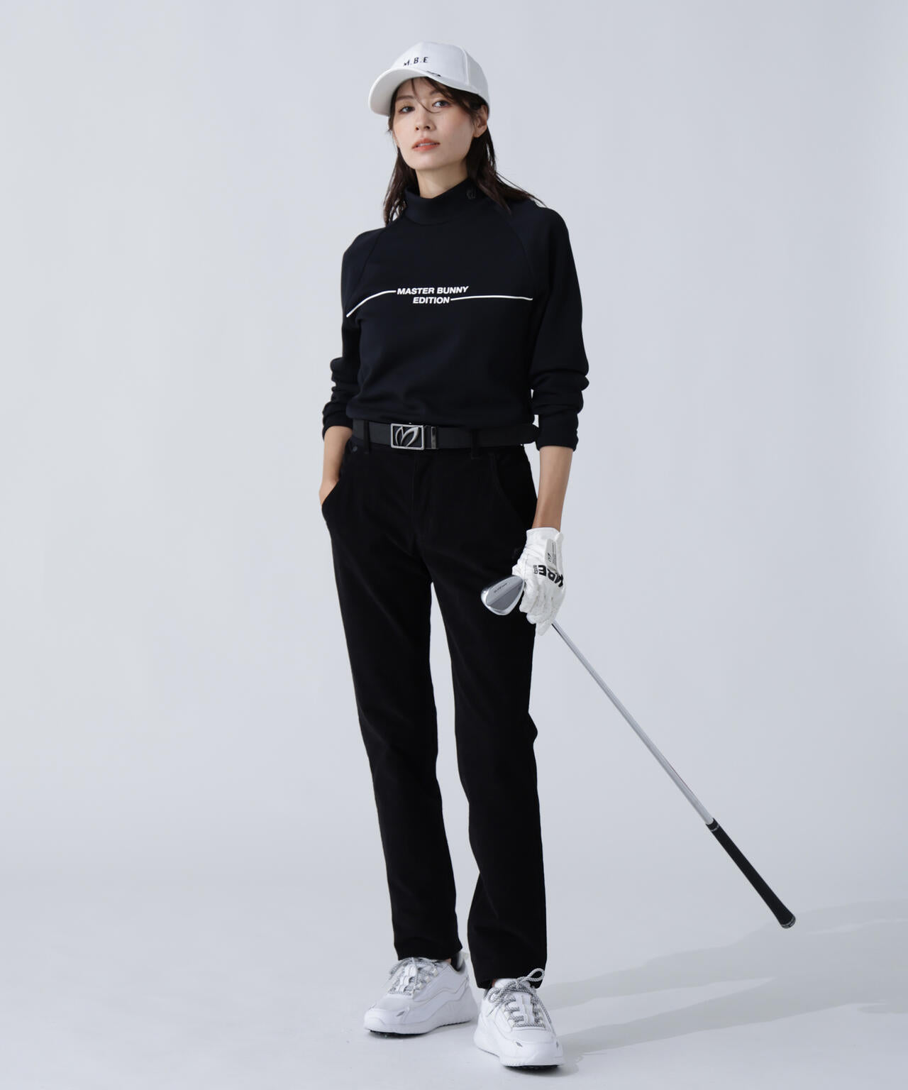 T/Rダンボール長袖ハイネックカットソー