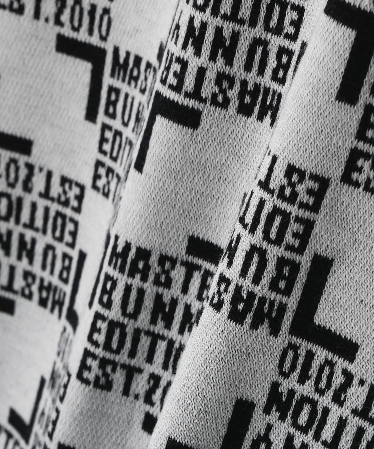 チェッカージャガード裏起毛長袖モックネックカットソー