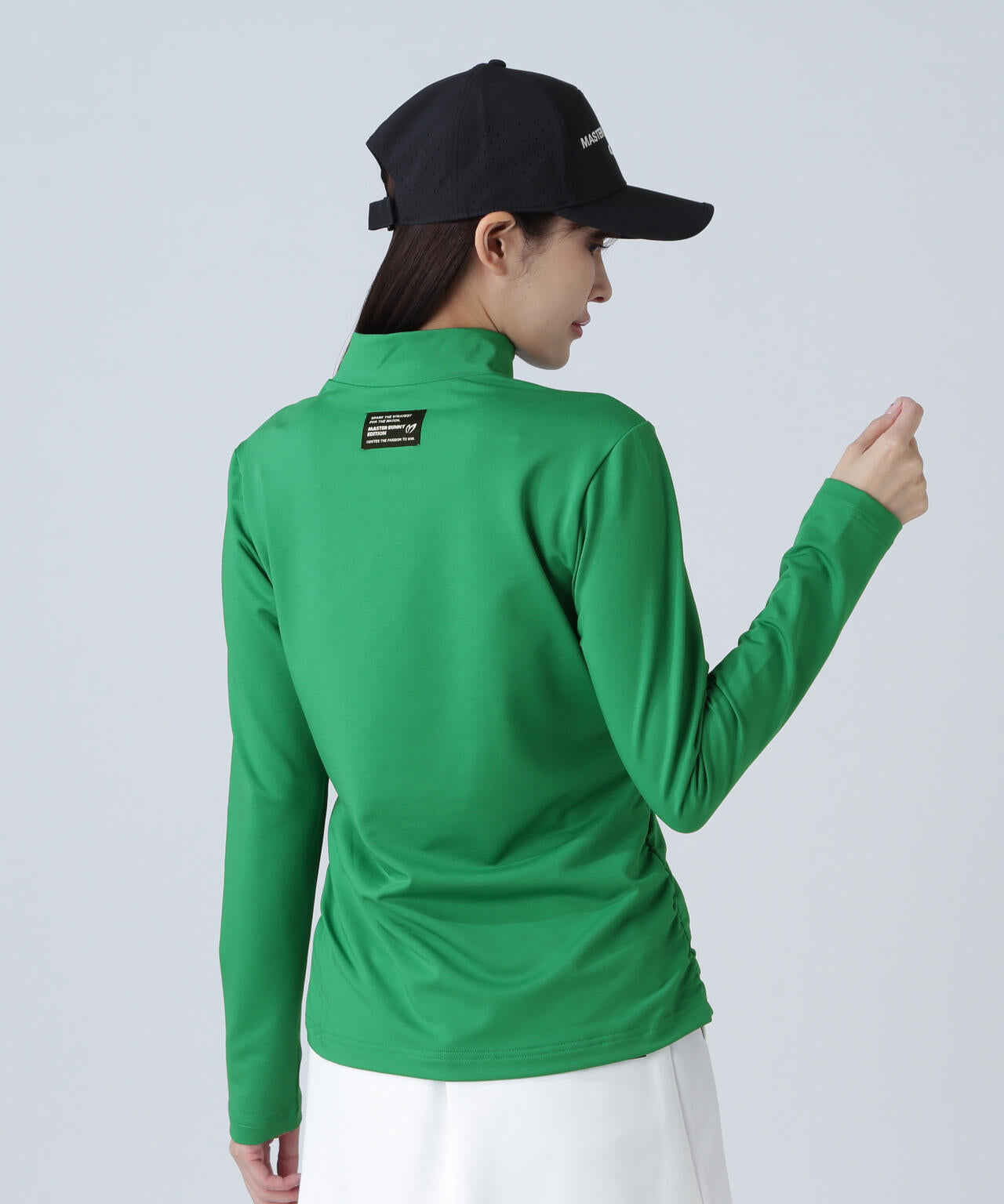 ドット長袖ハイネックカットソー