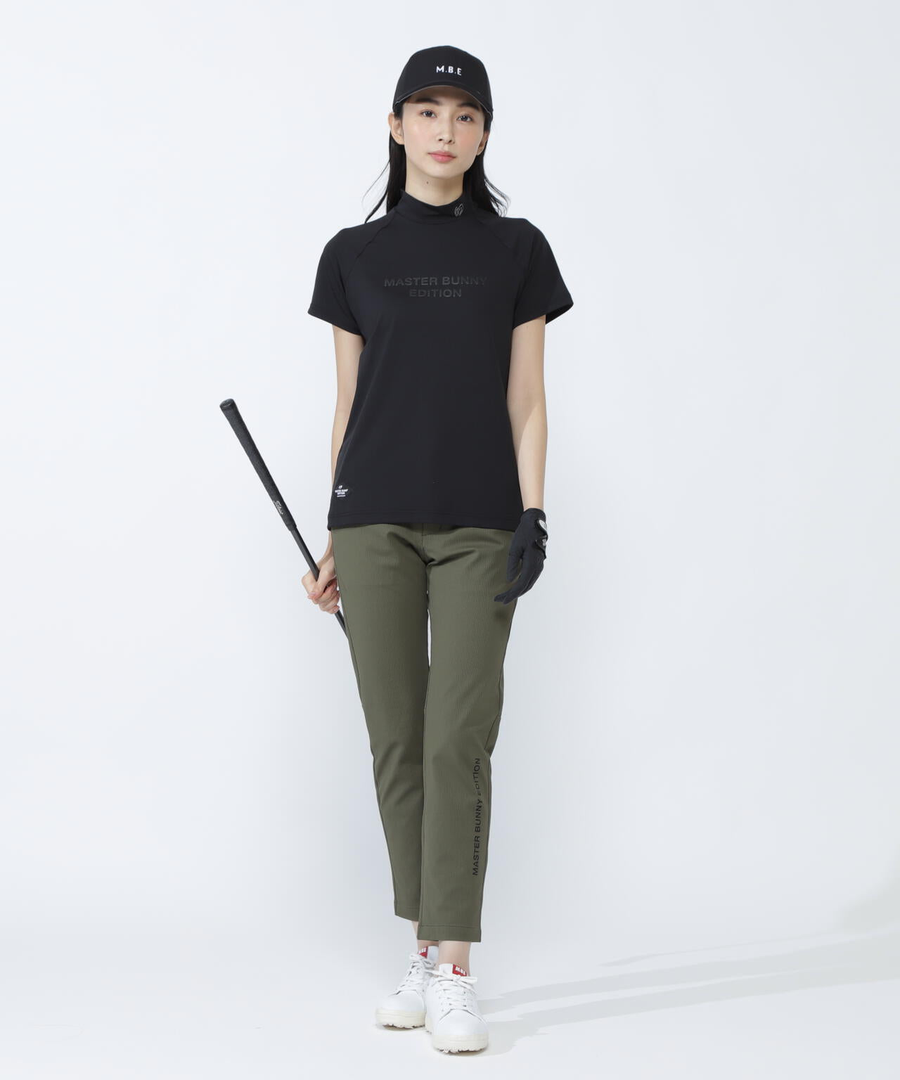 ブリスターストレッチ半袖ハイネックカットソー