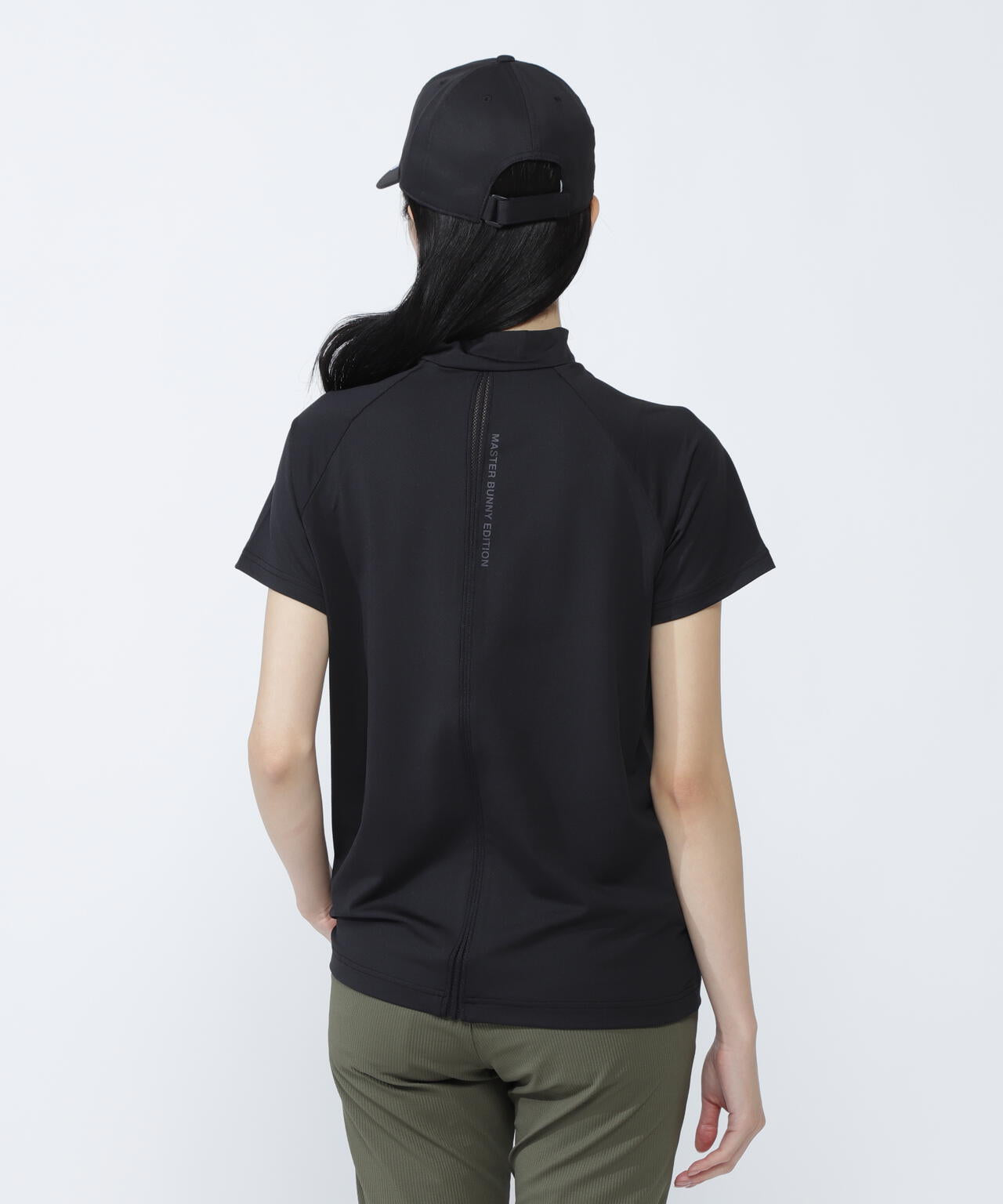 ブリスターストレッチ半袖ハイネックカットソー