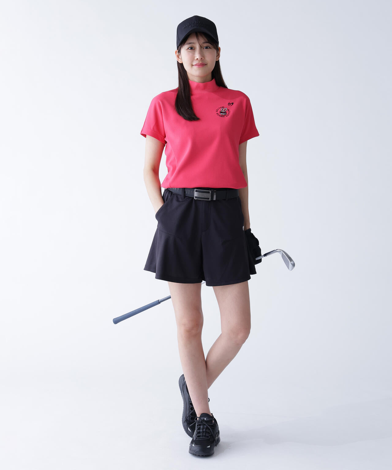 【SWAGGY BUNNY】SPXネオメッシュ フレンチスリーブハイネックカットソー