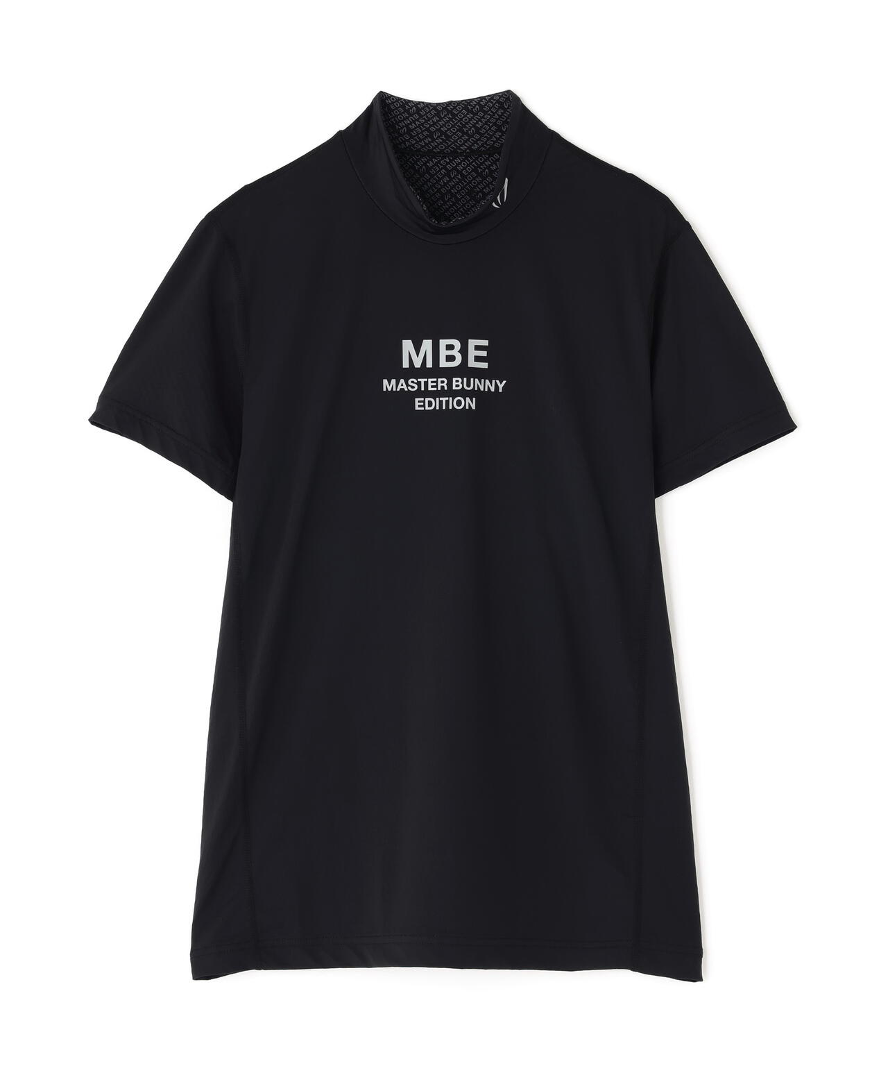 クロスミントサークルジャガード半袖ハイネックカットソー