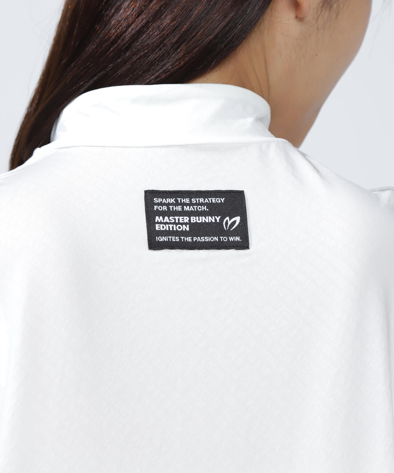 クロスミントサークルジャガード半袖ハイネックカットソー