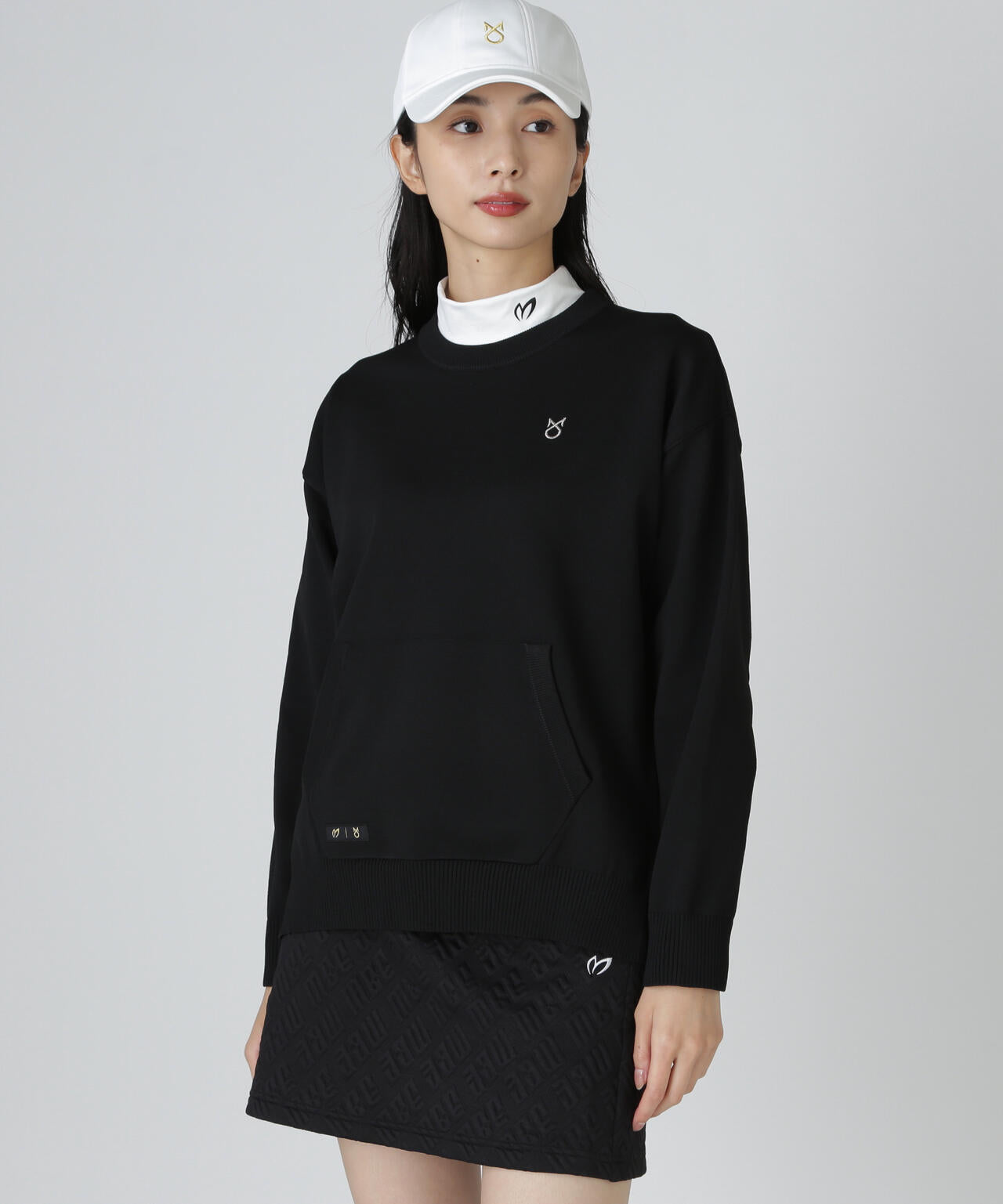 【上田桃子プロコラボカラーあり】クルーネックニットプルオーバー