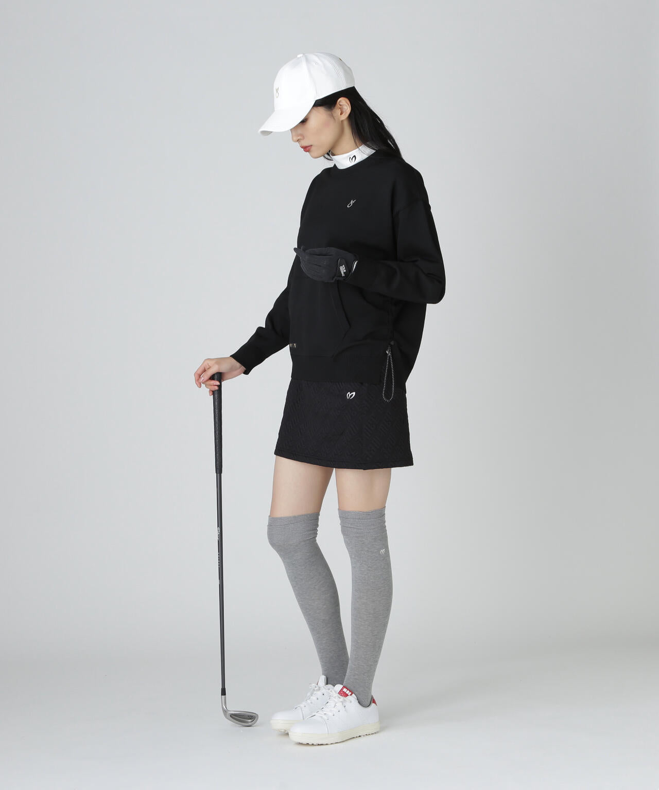 【上田桃子プロコラボカラーあり】クルーネックニットプルオーバー