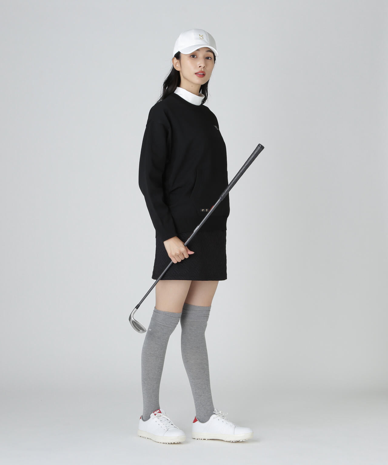 【上田桃子プロコラボカラーあり】クルーネックニットプルオーバー