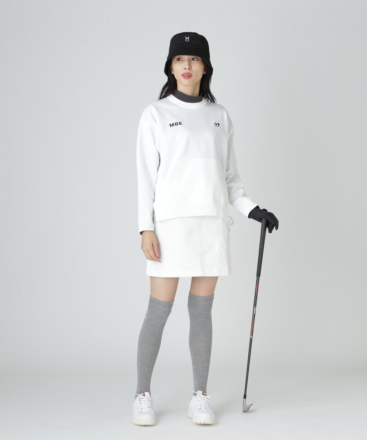 【上田桃子プロコラボカラーあり】クルーネックニットプルオーバー