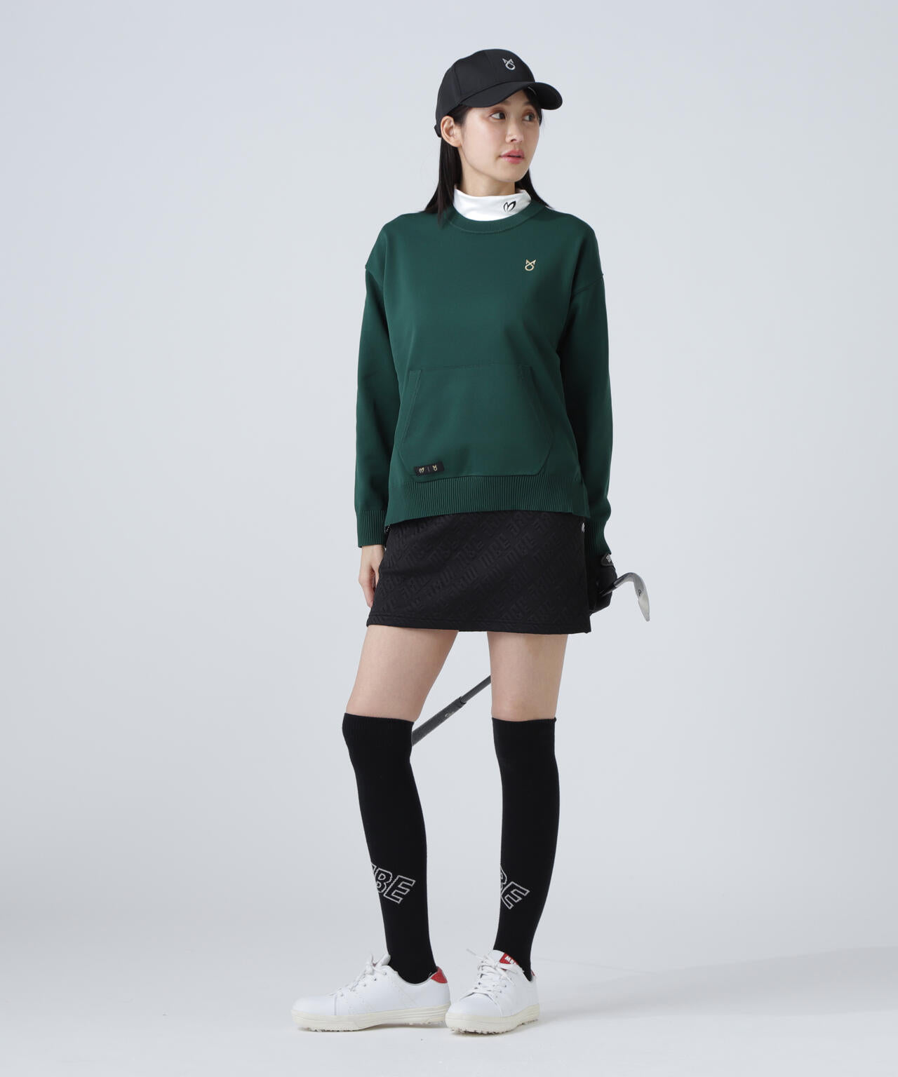 【上田桃子プロコラボカラーあり】クルーネックニットプルオーバー