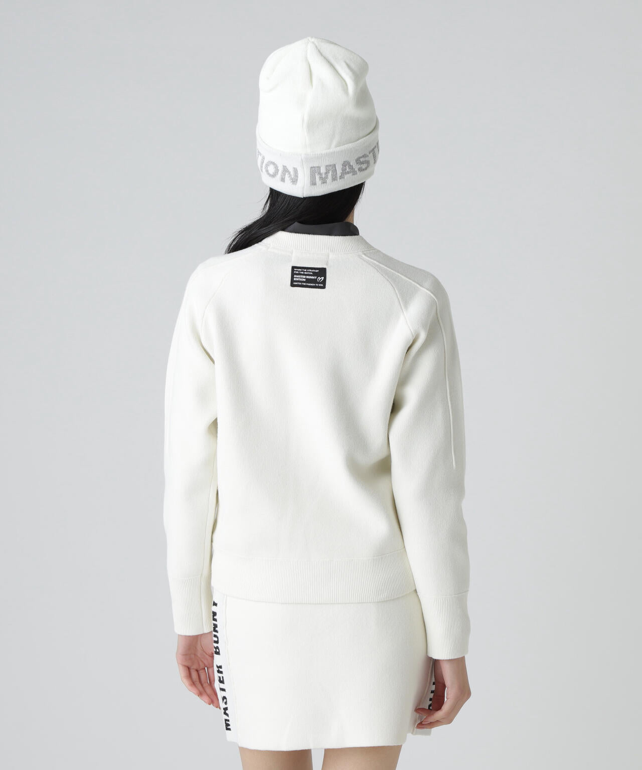 Wジャガードクルーネックニットプルオーバー