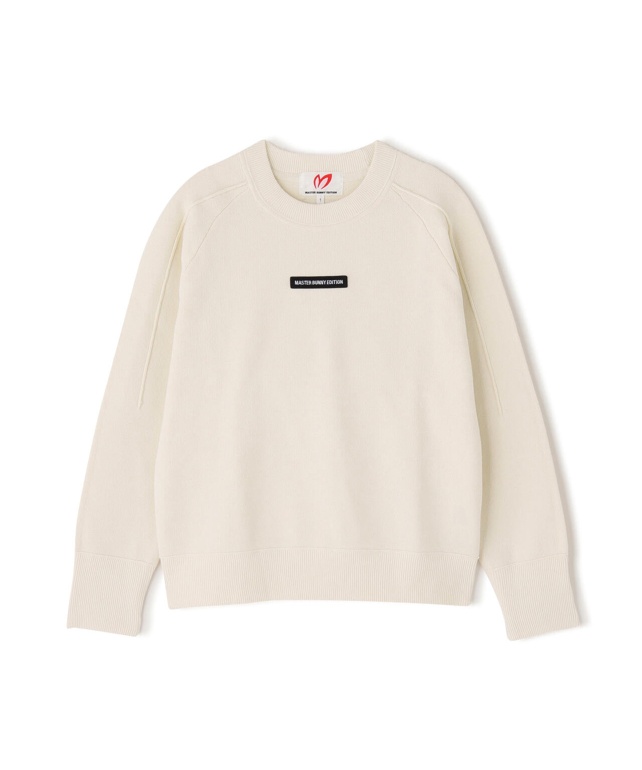 Wジャガードクルーネックニットプルオーバー