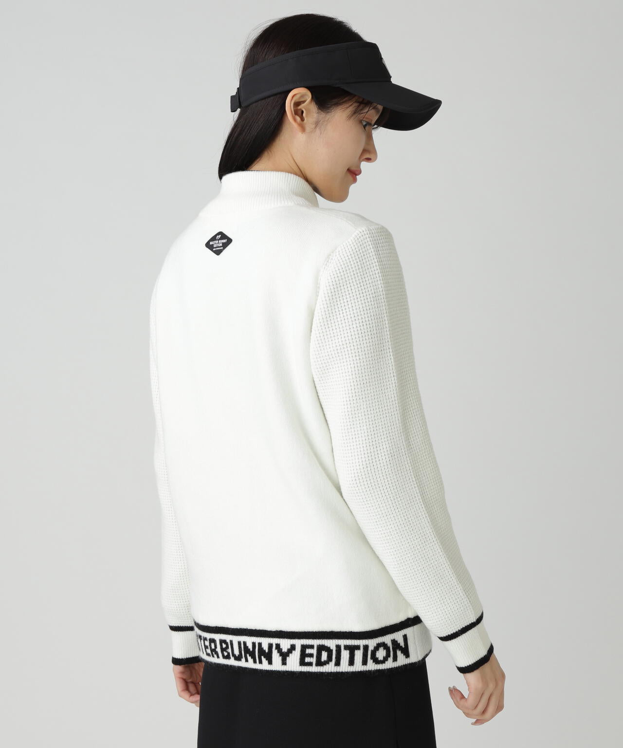 裏付きジップアップニットブルゾン