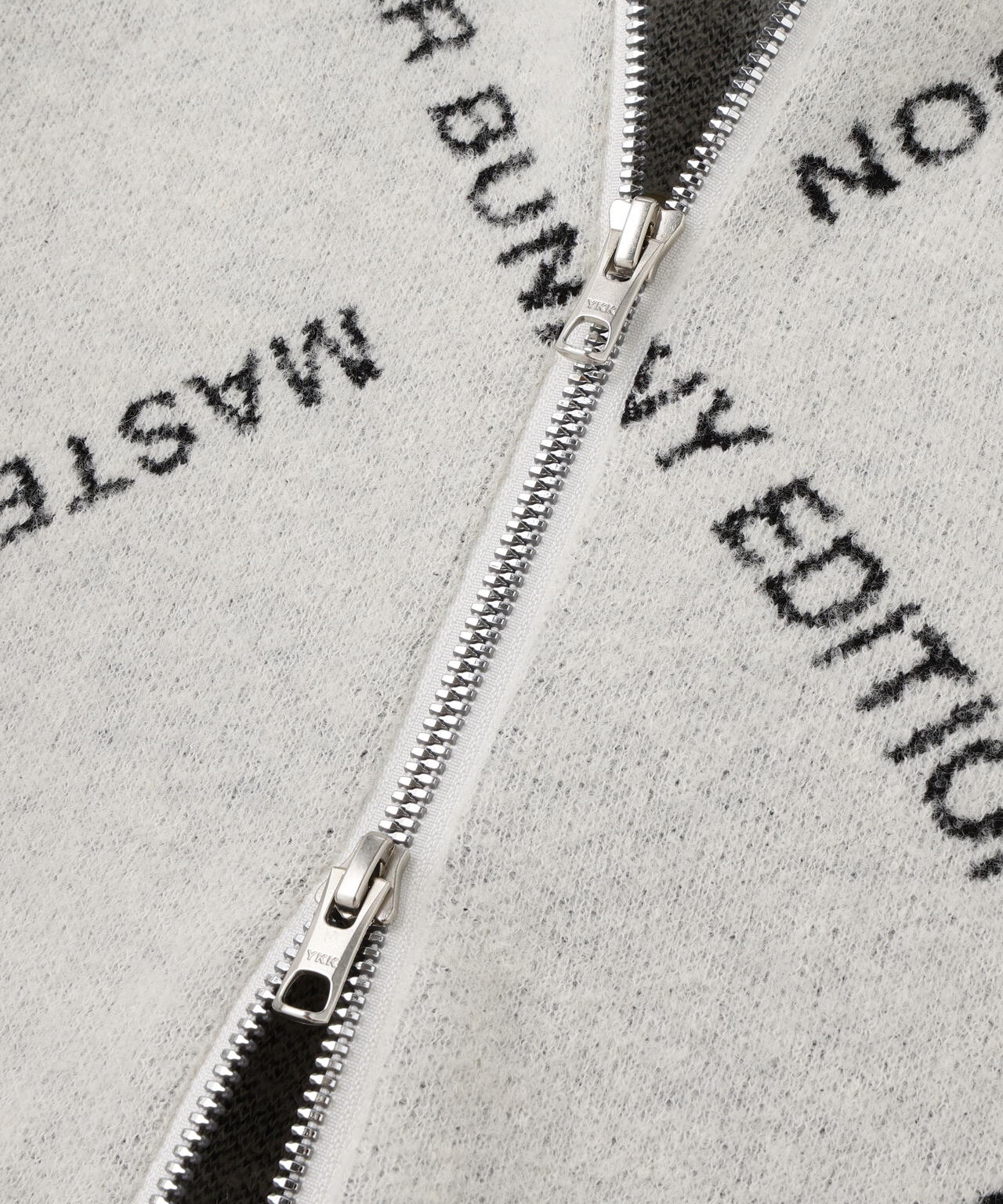 ブークレロゴジャガードジップアップニットブルゾン