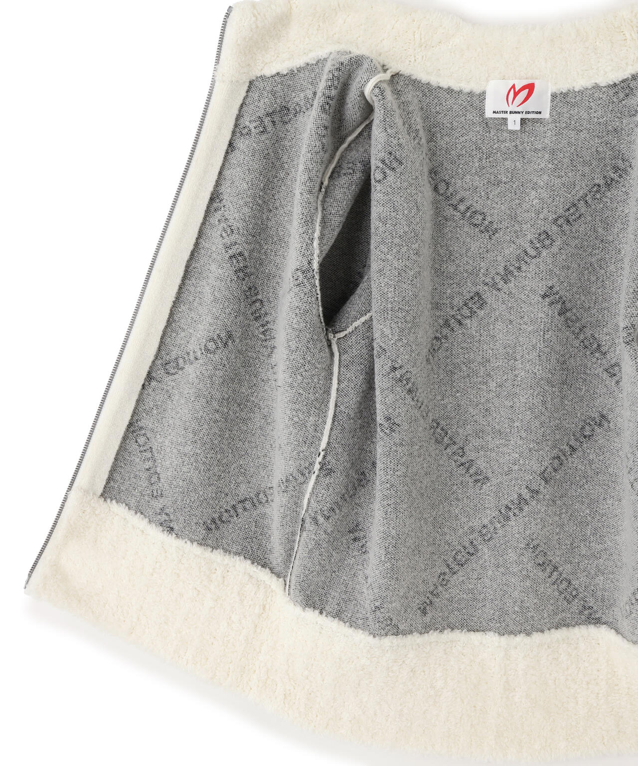 ブークレロゴジャガードジップアップニットブルゾン