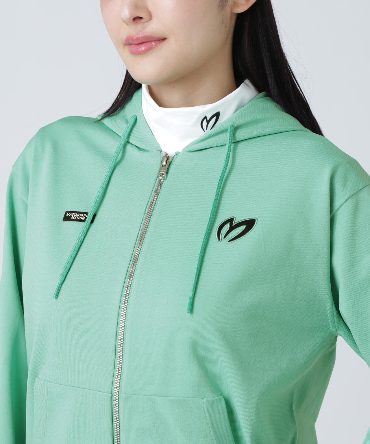 フルジップニットフーディ