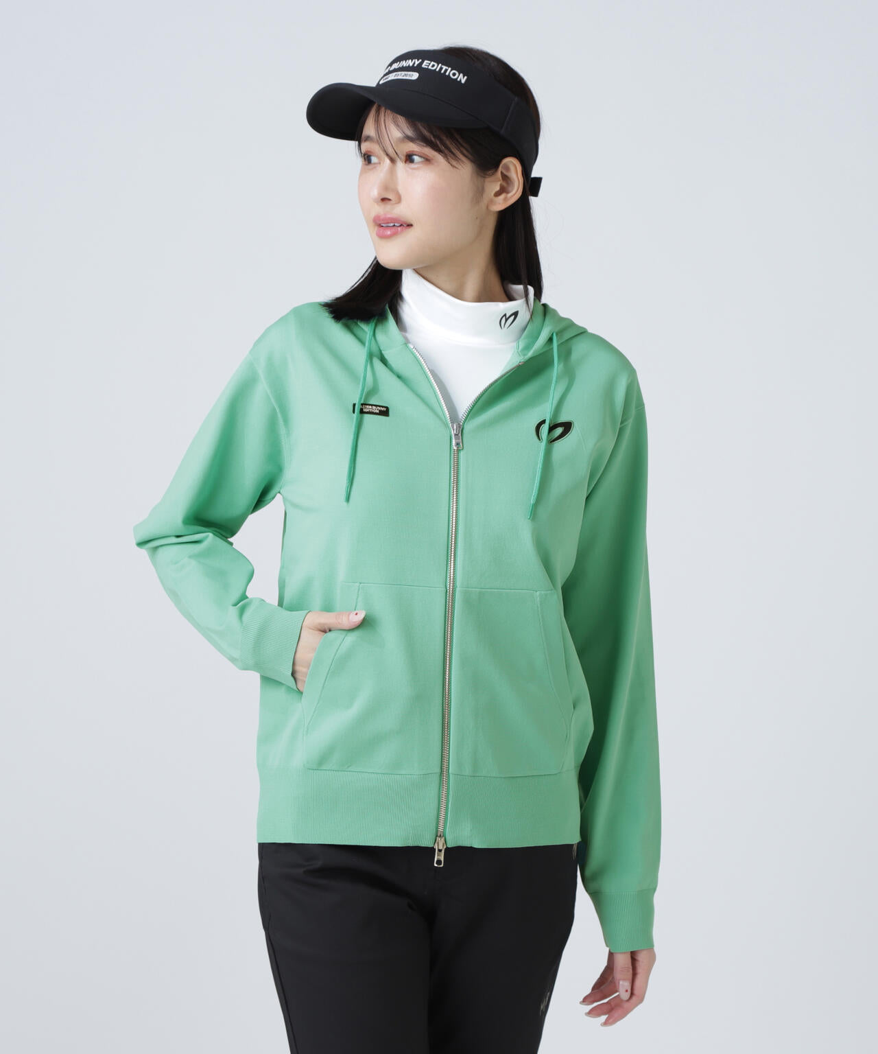 フルジップニットフーディ