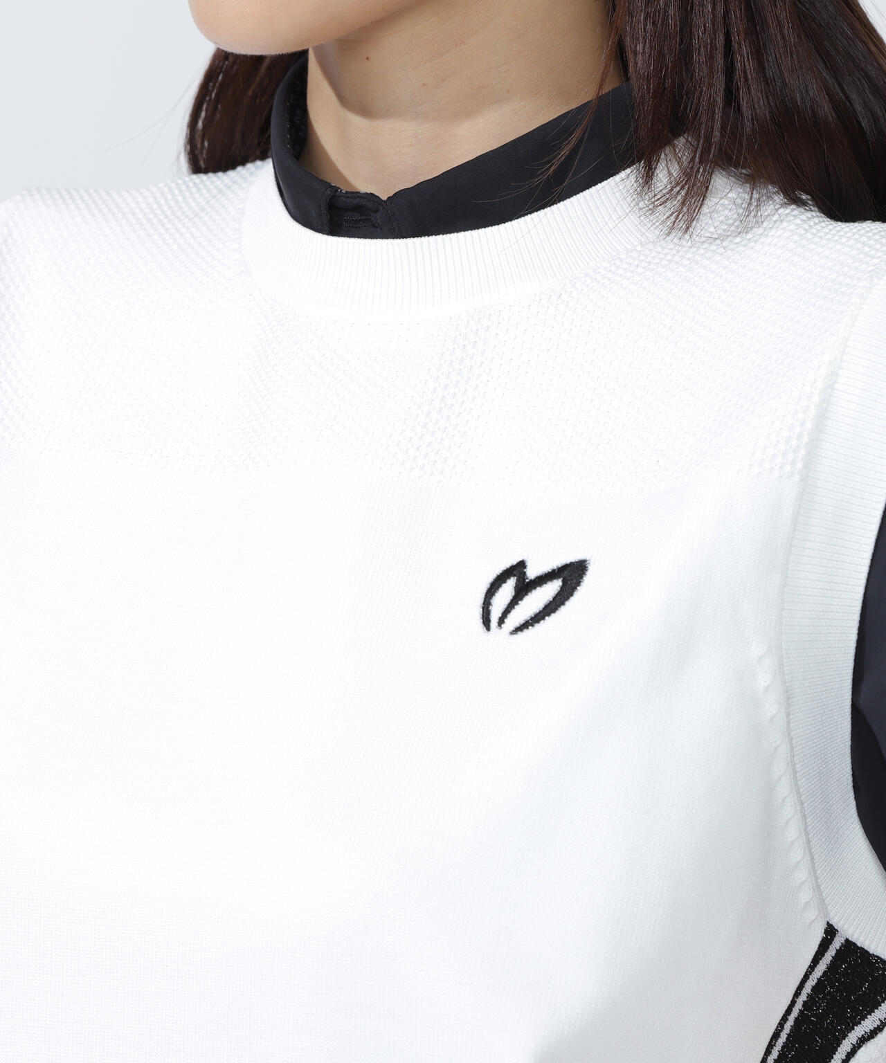 クルーネックニットベスト